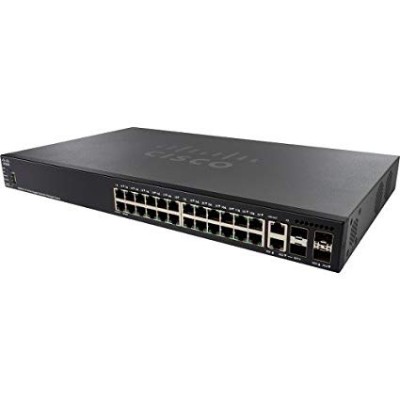 Switch CISCO SG550X-24-K9-NA - Negro, 24 puertos