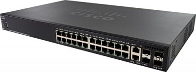 Switch CISCO SG550X-24P-K9-NA - Negro, 24 puertos