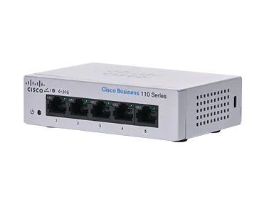 Switch CISCO CBS110-5T-D-NA - Plata, 5