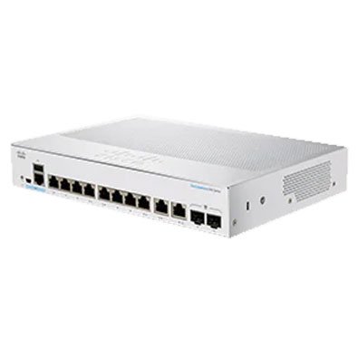 Switch  CISCO CBS350-8T-E-2G-NA - Blanco, 8