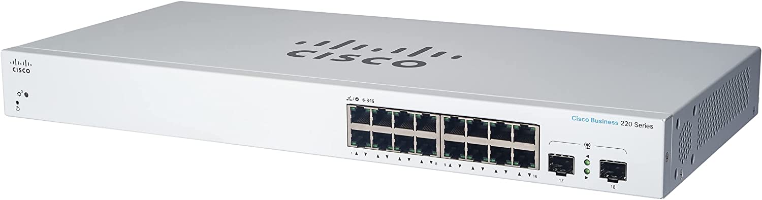 Switch  CISCO CBS220-16T-2G-NA - Blanco, 16 puertos