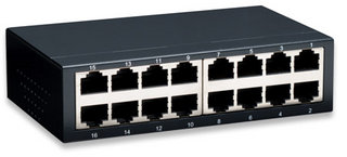Switch INTELLINET - Negro, 8 W
