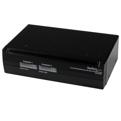 Switch Conmutador KVM StarTech.com SV231UADVI - Negro, 2