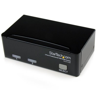 Switch KVM StarTech.com SV231USB - Negro, 2