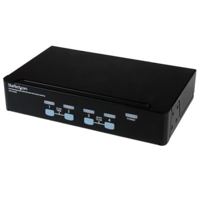 Switch KVM StarTech.com SV431USBAE - Negro, 4