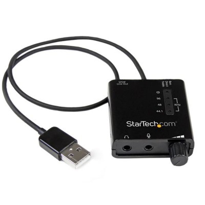 Tarjeta de sonido StarTech.com ICUSBAUDIO2D - 24 bit, 5.1, USB, VIA VT1630A