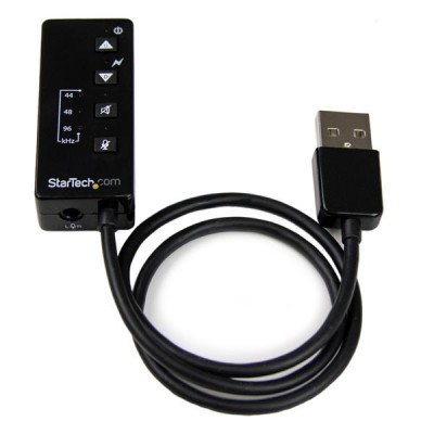 Tarjeta de sonido StarTech.com ICUSBAUDIOMH - 24 bit, USB, VIA VT1630A