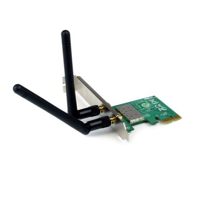 Adaptador Tarjeta PCI Express StarTech.com PEX300WN2X2 - Reverse Polarity, Subminiature A, Hembra/hembra, Negro