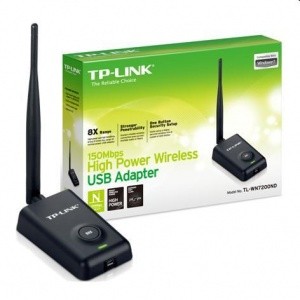 Adaptador USB  TP-LINK TL-WN7200ND - Inalámbrico, USB, 150 Mbit/s, Negro