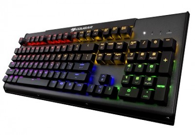 Teclado Gaming Cougar Ultimus Steel RGB - USB, Negro