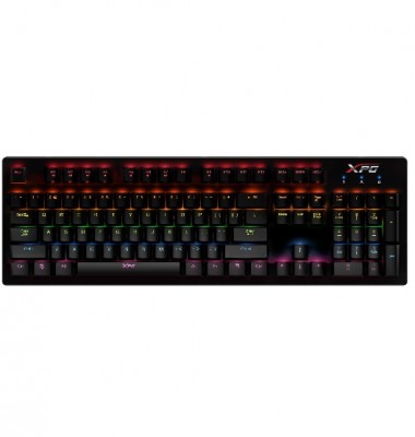 Teclado mecanico ADATA INFAREX K20 - USB, QWERTY, Inglés, Negro, Multicolor