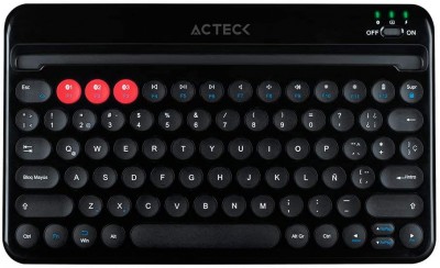 Teclado Inalámbrico Multimedia  ACTECK AC-926638 - Inalámbrico, Negro