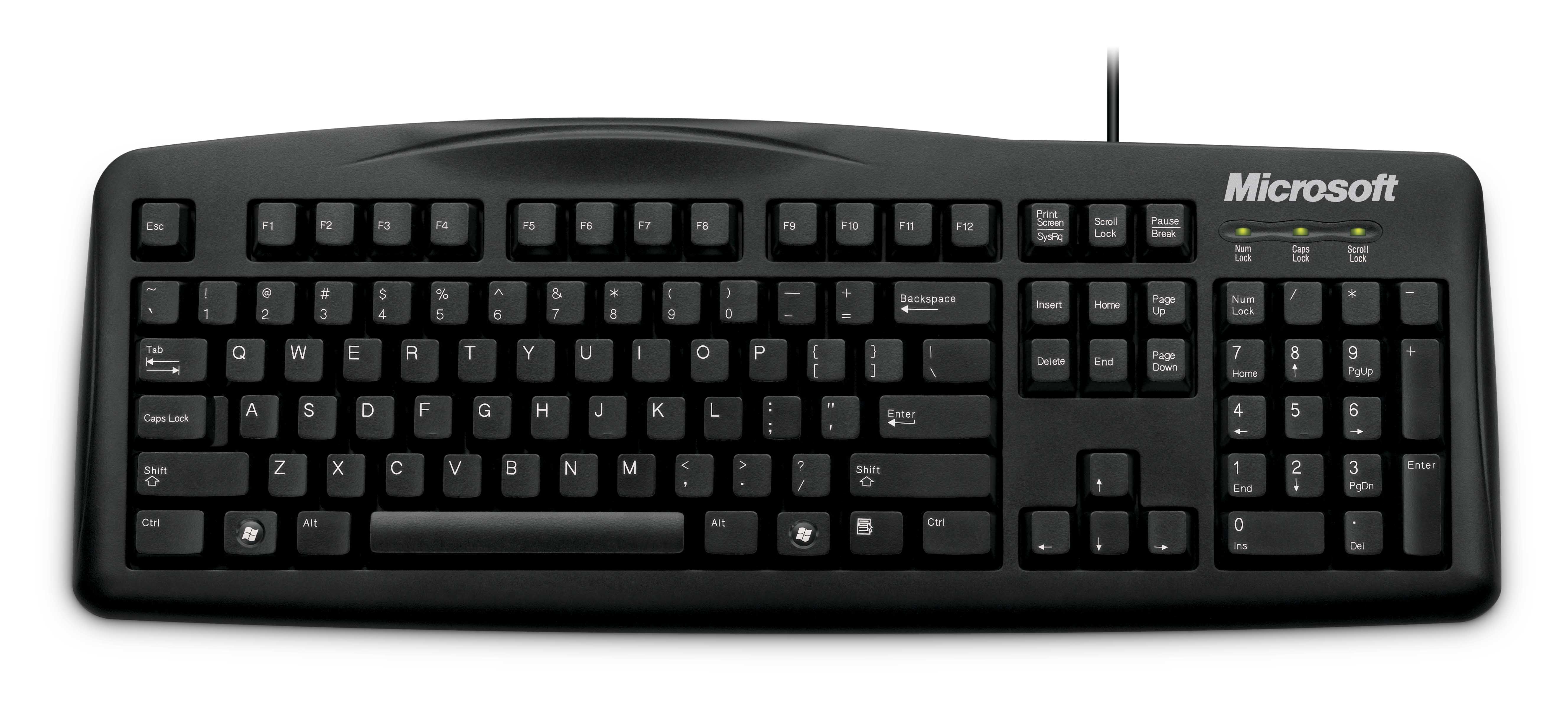 Teclado MICROSOFT WIRED KEYBOARD 200 - USB, QWERTY, Negro