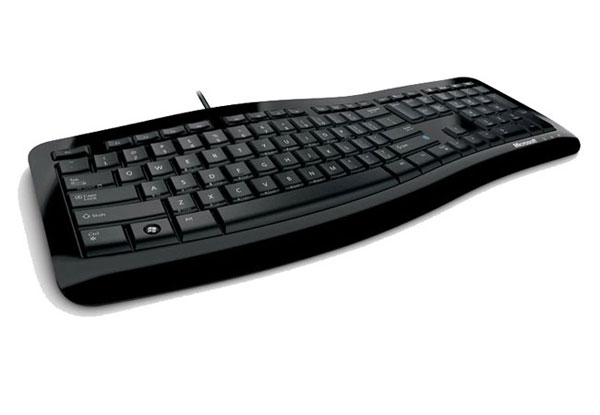 Teclado Multimedia MICROSOFT Comfort Curve Keyboard 3000 - USB, Negro