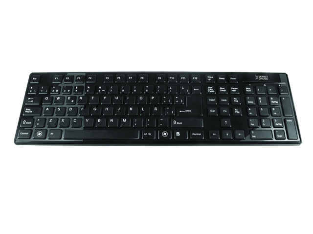 Teclado PERFECT CHOICE Ultraslim - USB, Negro