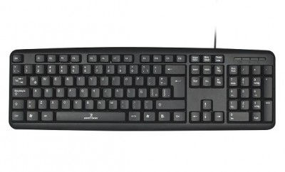 Teclado PERFECT CHOICE PC-201038 - USB, QWERTY, Negro, Universal, Alámbrico