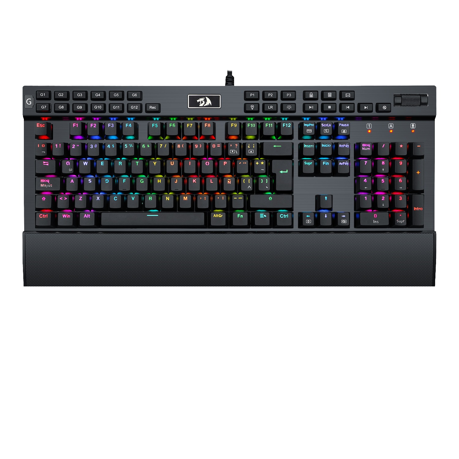 Teclado Mecánico Redragon Yama - Español, Negro, RGB