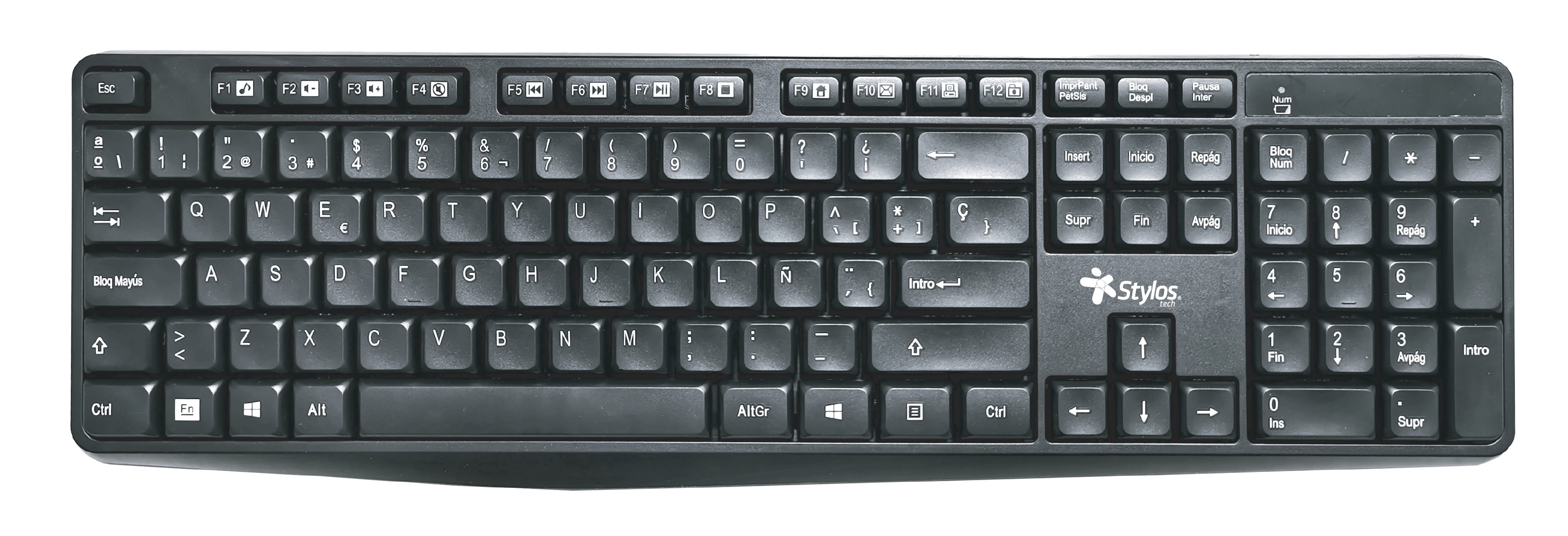 Teclado Inalambrico Stylos. STPTEC4B -