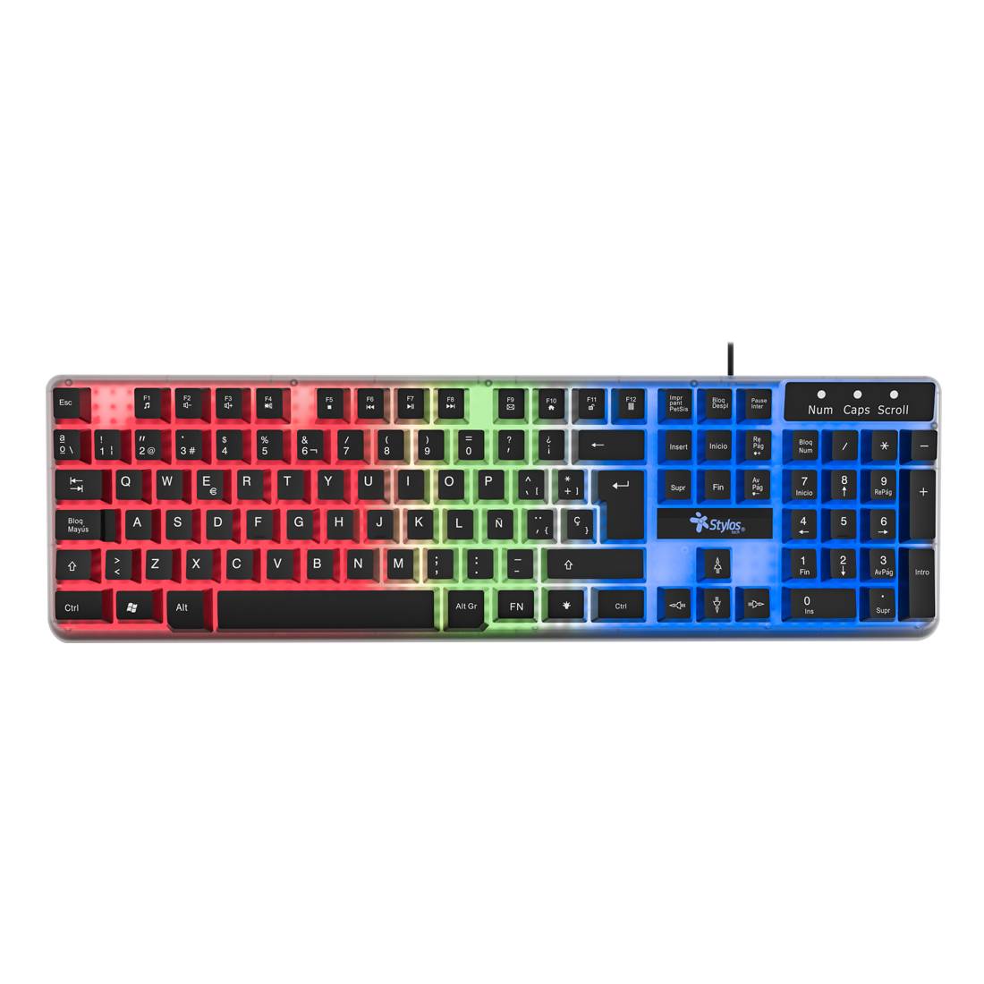 Teclado ALAMBRICO PTEC6 Negro. STTEALLED1T. -