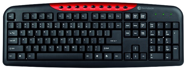 Teclado TECHZONE - Negro, Universal