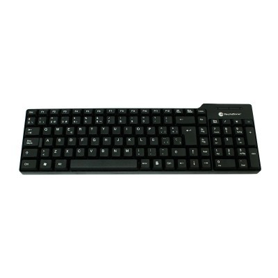 Teclado alfanúmerico TECHZONE - USB, Negro, Notebook/PC