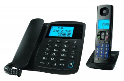 Télefono Digital ALCATEL E150 - Escritorio, Negro, Si, Si