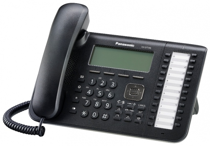 Teléfono Digital PANASONIC - Desk/Wall, Negro, Si, Si, LCD