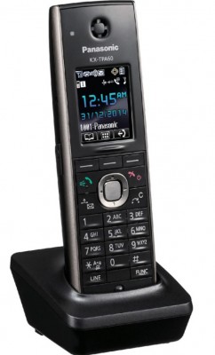 Teléfono IP Inalámbrico Propietario PANASONIC KX-TPA60 - LCD, Negro