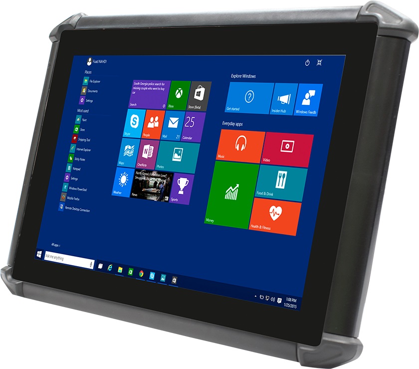 Terminal All- in-one Marca EC LINE Modelo EC-WT-10N. Procesador Intel Atomx5-Z8350. Opera con sistema Windows 10 Enterprise. Pantalla 10.1 -