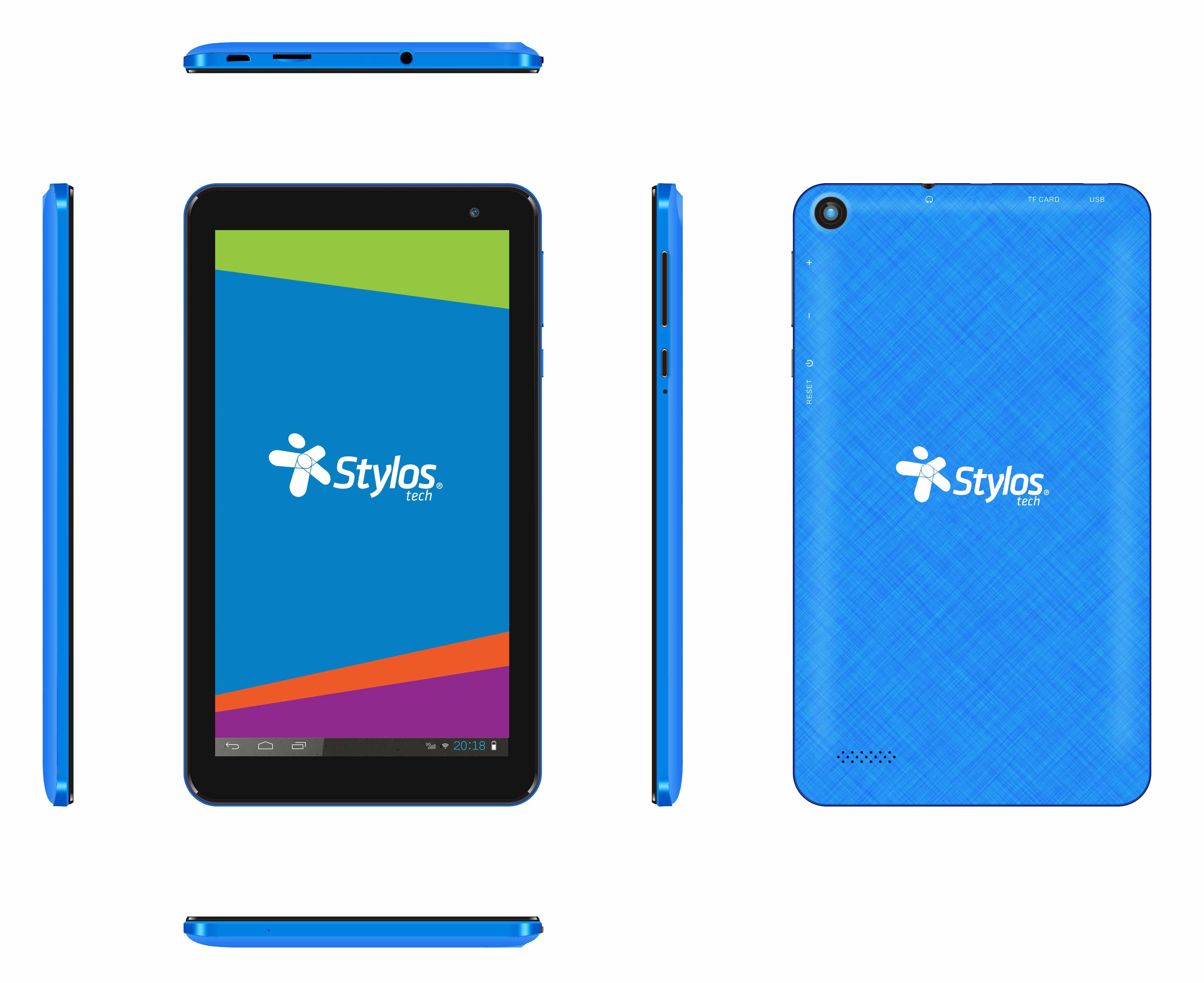 Tablet Interactiva 1+16 Azul Stylos. STTA111A -