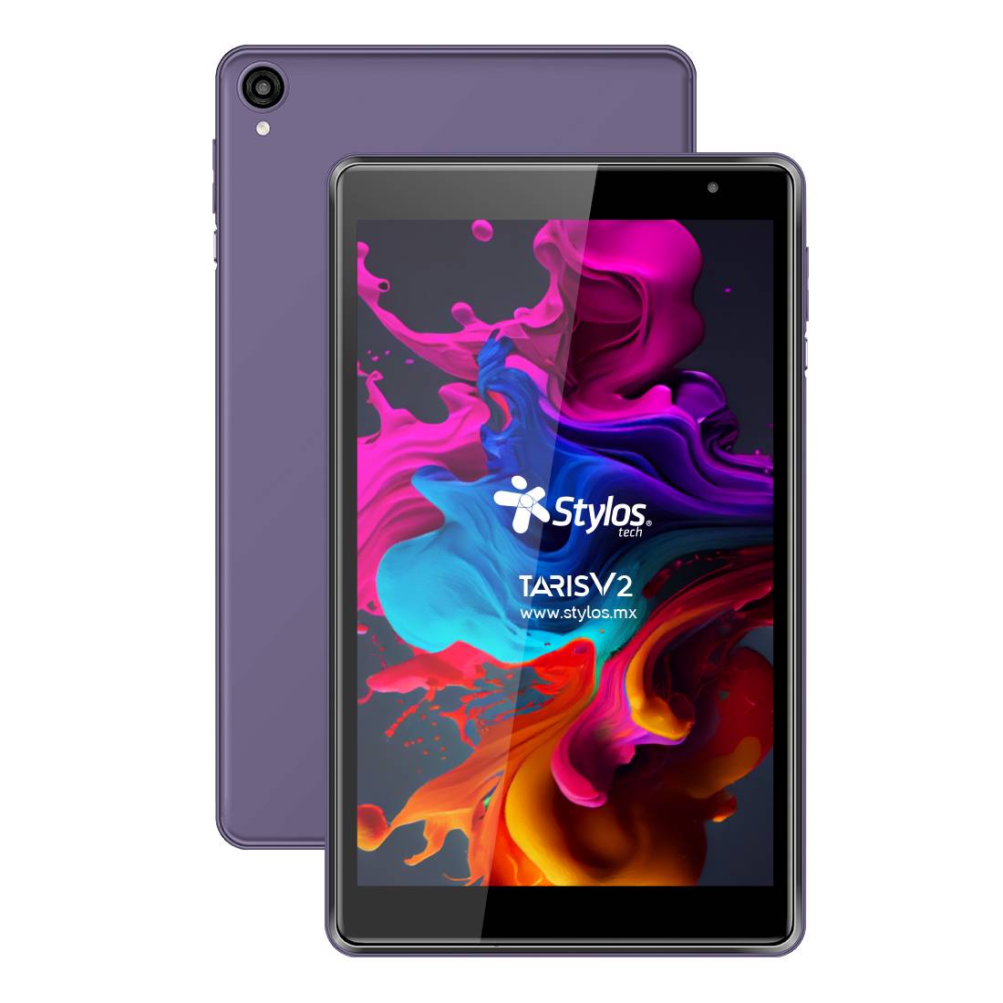 Tableta 8 pulgadas 2+32GB Morada con funda Stylos. STTA81M -