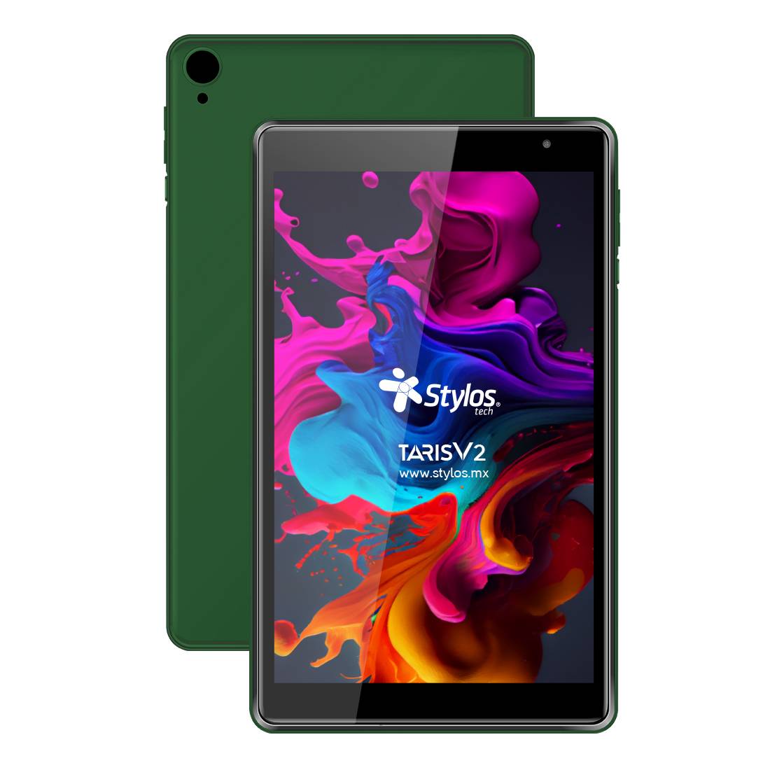 Tableta 8 pulgadas 2+32GB Verde con funda Stylos. STTA81V -