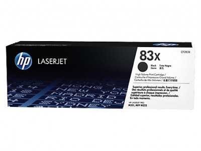 Cartucho tóner HP Negro Num 83X - 2200 páginas, Negro, Laser