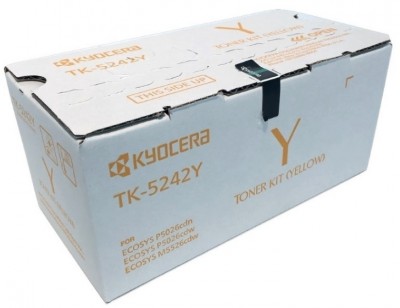 Toner KYOCERA TK-5242Y - 3000 páginas, Amarillo, ECOSYS P5026cdw