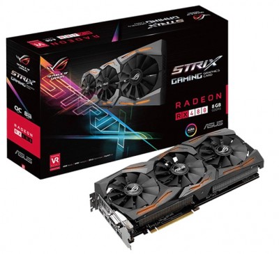 Tarjeta de Video ASUS STRIX-RX480-8G-GAMING - AMD, Radeon Rx 480, 7680 x 4320 Pixeles, 1288 MHz, GDDR5