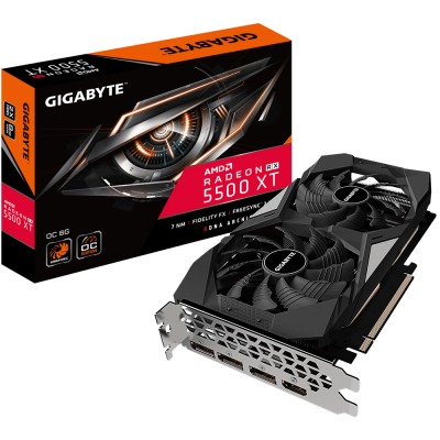 Tarjeta de video GIGABYTE GV-R55XTOC-8GD - AMD, Radeon RX 5500 XT, , 8 GB, GDDR6