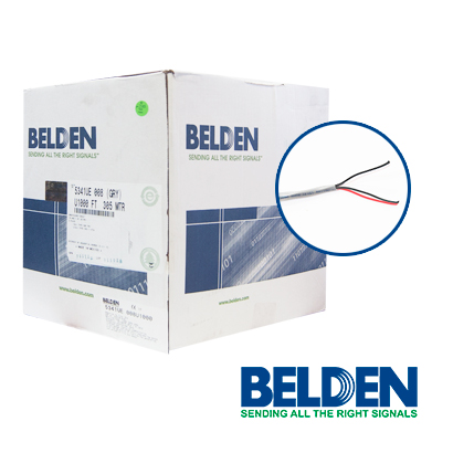 CABLE ALARMA BELDEN 5341UE 008U1000 2C/18W RISER GRIS 305M