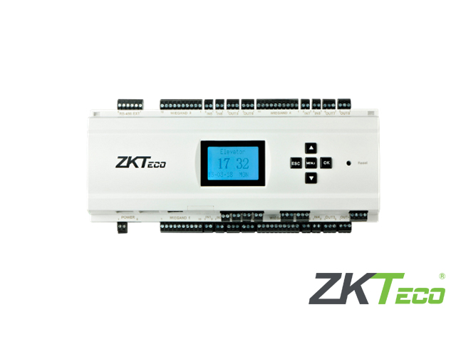 PANEL DE CONTROL DE ELEVADOR ZKTECO EC10  CONTROLA 10 PISOS CAPACIDAD 3000HUELLAS/30,000TARJETAS125KHZ/100,000REGISTROS TCP/IP/RS485 COMPATIBLE CON LECTORAS FR1200/FR1500/KR503E EXPANDIBLEHASTA58PISOS