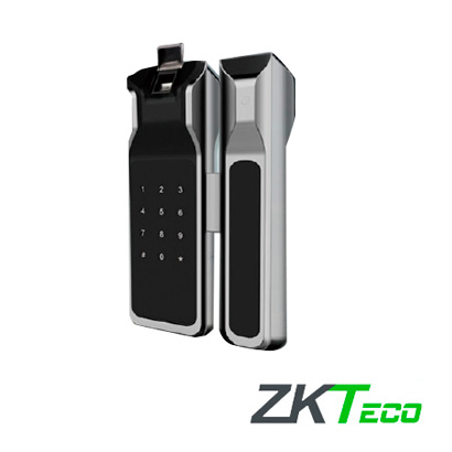 CERRADURA BIOMÉTRICA DE SEGURIDAD ZKTECO GL200 PUERTA CRISTAL BIOMÉTRICO 100HUELLAS/100USUARIOS USA4BATERÍASALCALINASDOBLEA INTERIOR