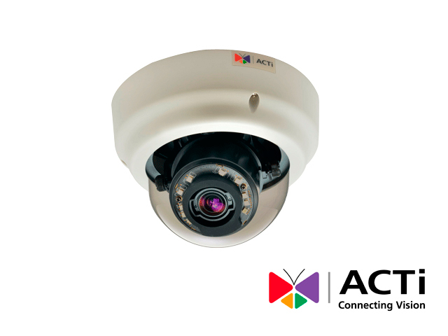 CAMIP DOMO ACTI B64 1.3MP 60FPS 720P 3XZOOM 3-9MM UB ILUMINA