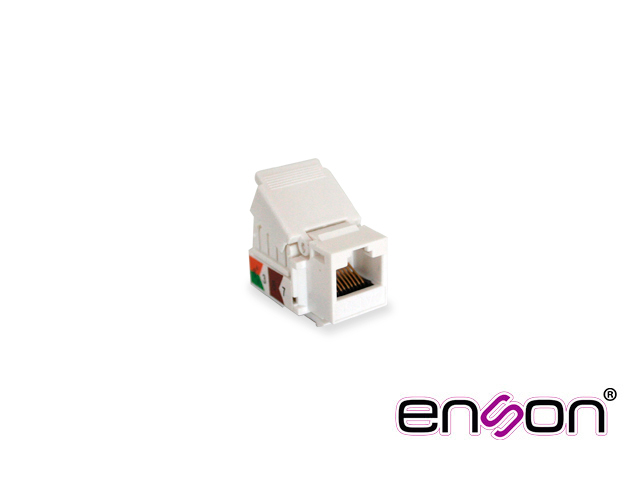 CONECTOR JACK SIN PINZAS RJ45 CAT5E ENSON ENS-JTL5EWH BLANCO