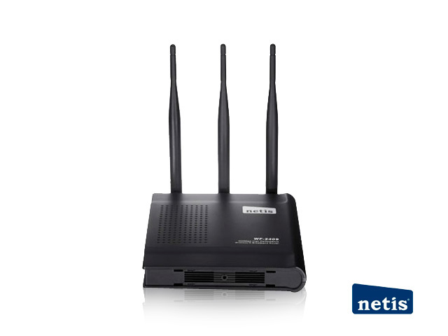 RUTEADOR/AP NETIS WF-2409 300MBPS TRIPLE ANTENA 5DBI