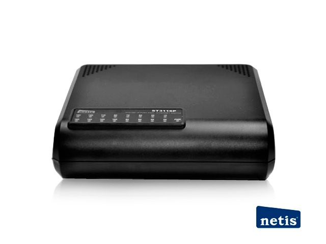 SWITCH 16FAST NO-ADM NETIS ST3116P DESKTOP