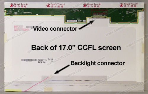 17-inch WideScreen (14.4\"x9\") WXGA+ (1440x900) Glossy CCFL 1-Bulb QD17TL02 REV.04