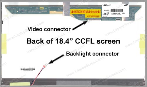 18.4-inch WideScreen (16.2"x9.1") WSXGA+ (1680x945) Glossy CCFL 1-Bulb LTN184KT01-A01