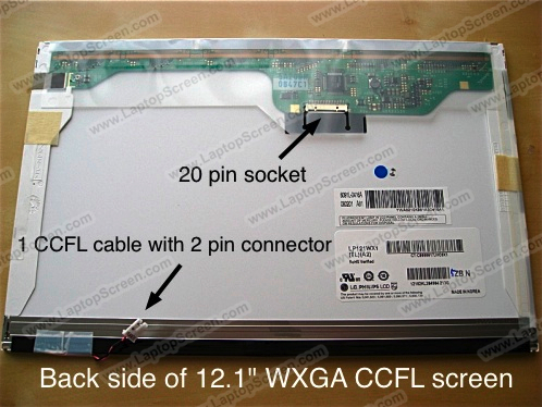 12.1-inch WideScreen (10.2"x6.4") WXGA (1280x800) Glossy CCFL 1-Bulb LTN121AT03