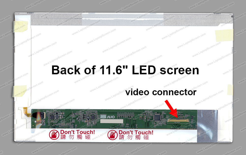 11.6-inch WideScreen (10.08"x5.67") WXGA (1366x768) HD Glossy LED LTN116AT01-W01