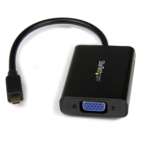 CABLE ADAPTADOR CONVERTIDOR VIDEO Y AUDIO MICRO HDMI A VGA