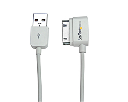 CABLE 1M CONECTOR DOCK 30 PIN ANGULO IZQ IPAD IPOD IPHONE A USB