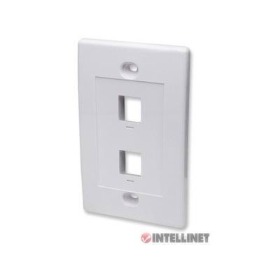 INTELLINET TAPA (FACEPLATE) 2 PERFORACION BLANCO